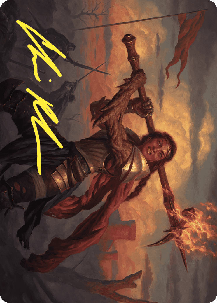 Imodane, the Pyrohammer Art Card (Gold-Stamped Signature) [Wilds of Eldraine Art Series] | Exor Games Dartmouth