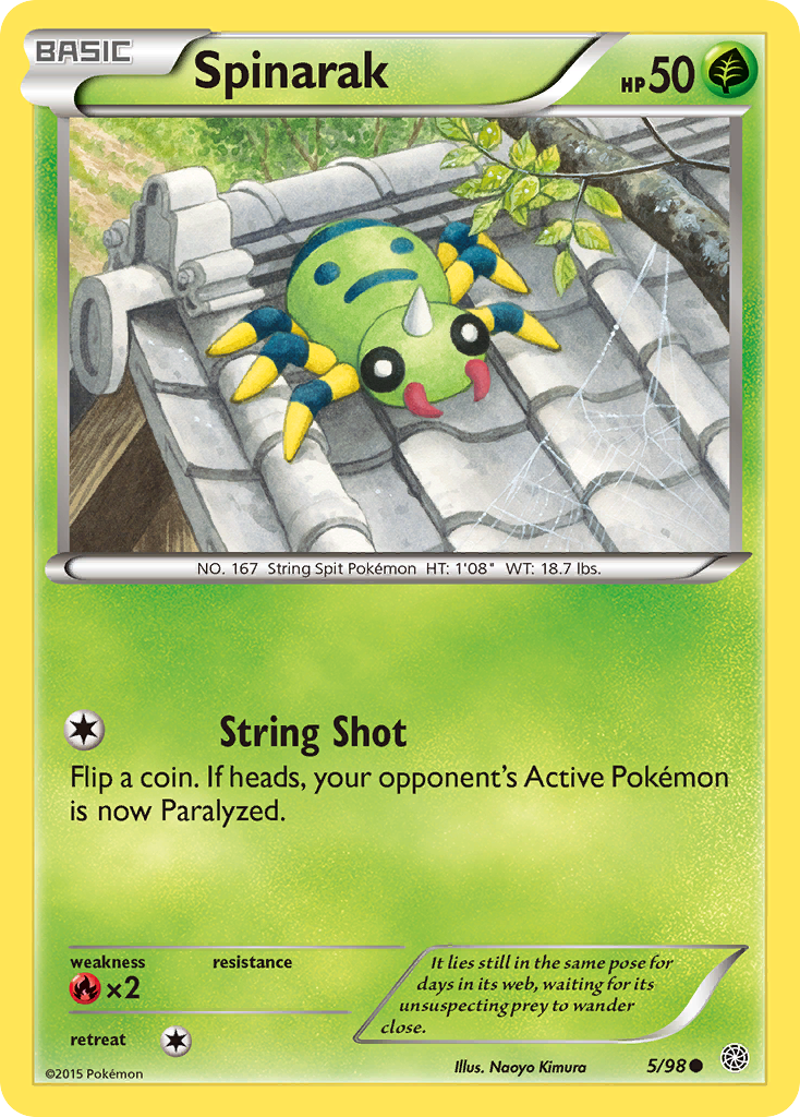 Spinarak (5/98) [XY: Ancient Origins] | Exor Games Dartmouth