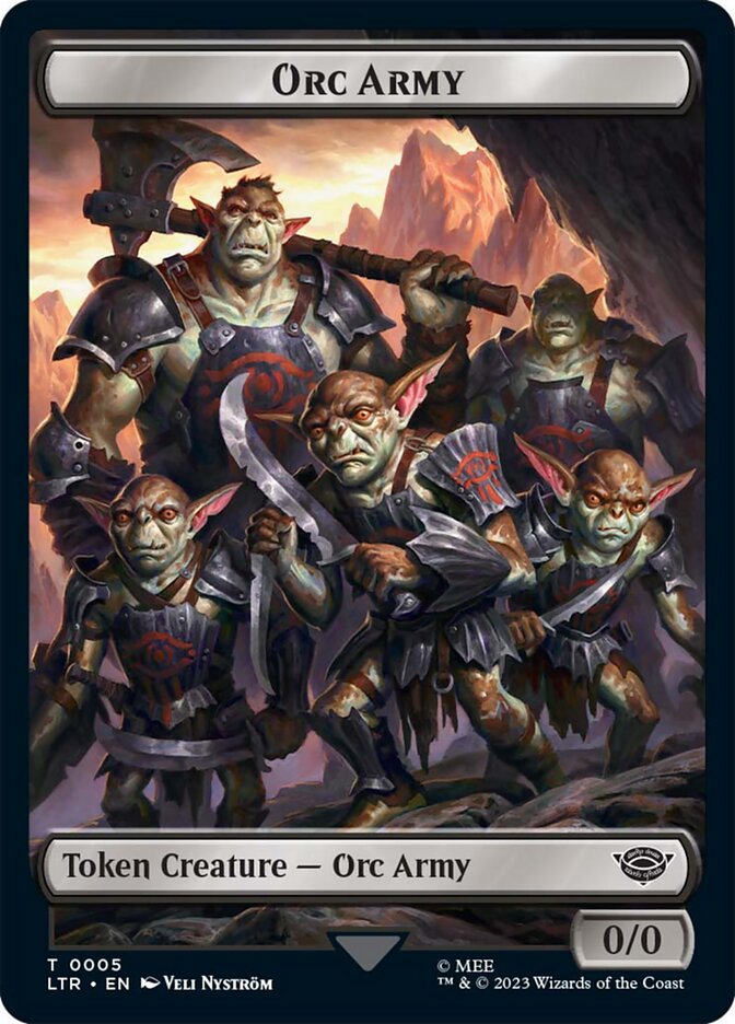 Orc Army Token (05) [The Lord of the Rings: Tales of Middle-Earth Tokens] | Exor Games Dartmouth