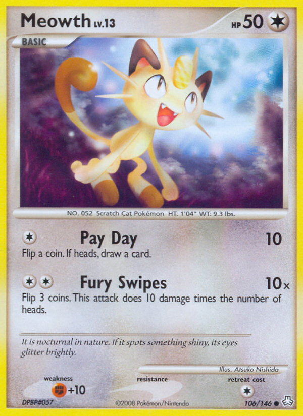 Meowth (106/146) [Diamond & Pearl: Legends Awakened] | Exor Games Dartmouth