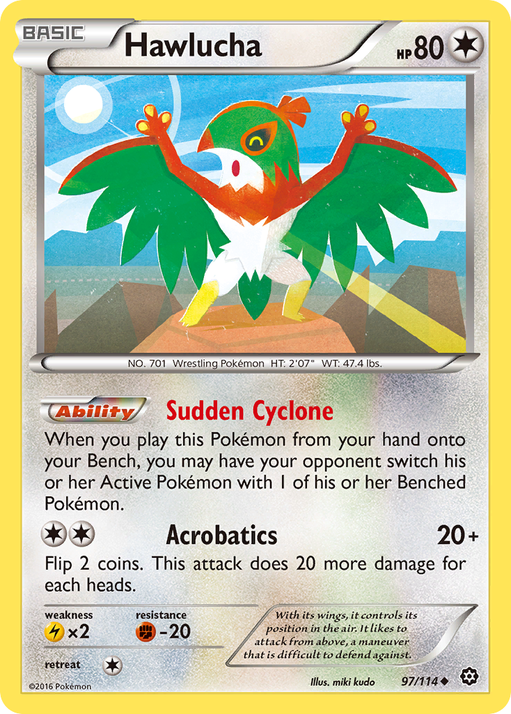 Hawlucha (97/114) [XY: Steam Siege] | Exor Games Dartmouth