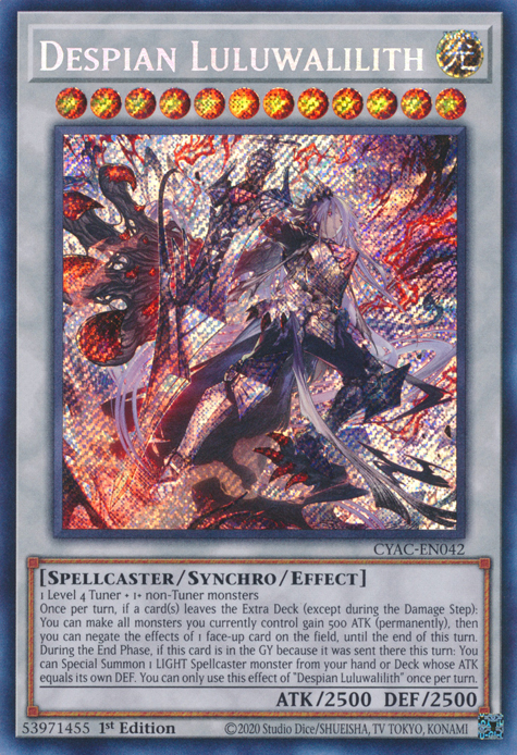 Despian Luluwalilith [CYAC-EN042] Secret Rare | Exor Games Dartmouth