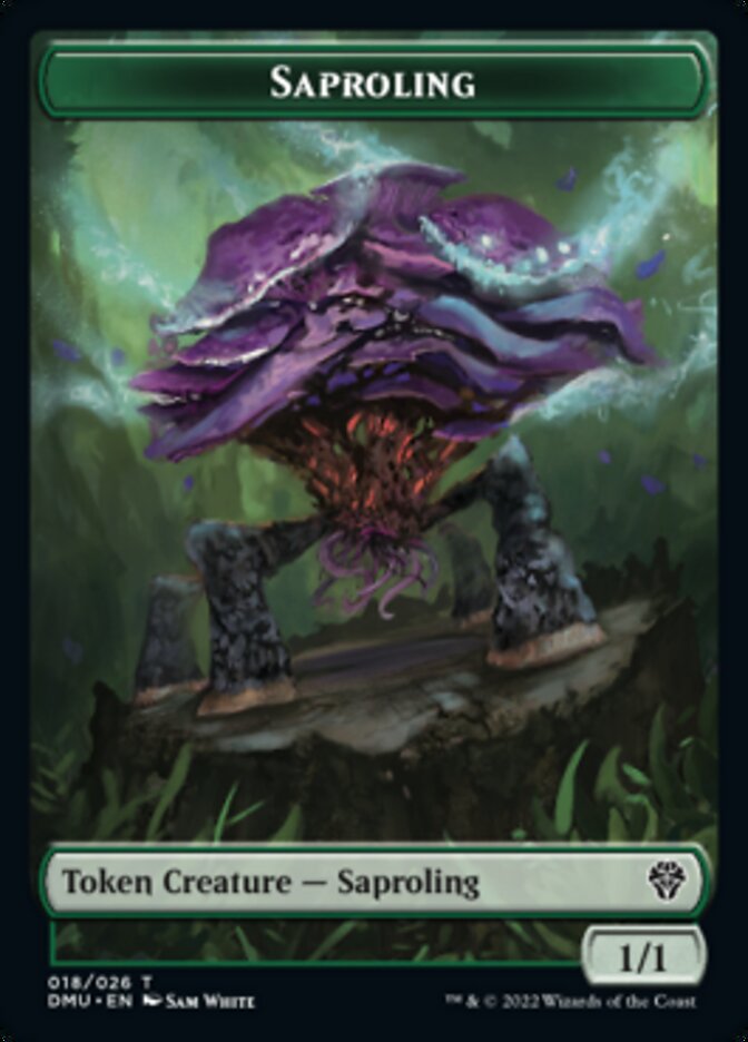 Saproling // Elemental Double-sided Token [Dominaria United Tokens] | Exor Games Dartmouth