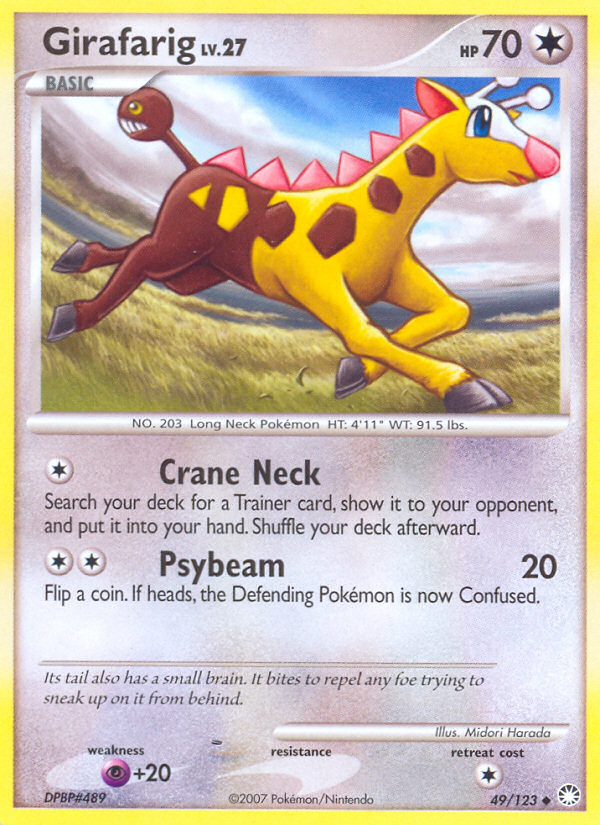 Girafarig (49/123) [Diamond & Pearl: Mysterious Treasures] | Exor Games Dartmouth