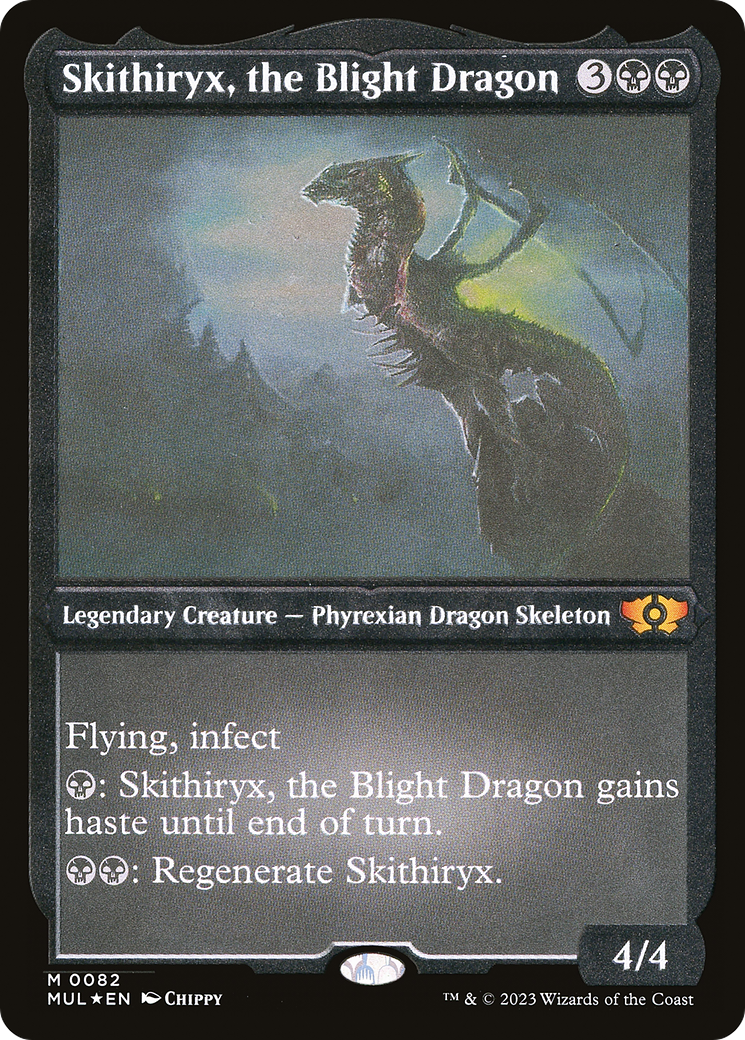 Skithiryx, the Blight Dragon (Foil Etched) [Multiverse Legends] | Exor Games Dartmouth
