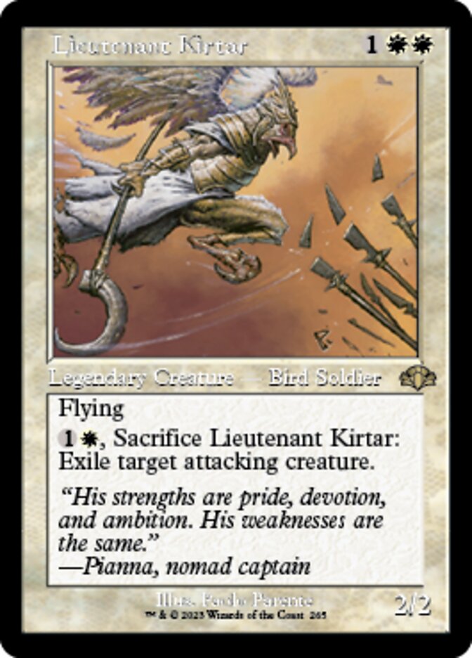 Lieutenant Kirtar (Retro) [Dominaria Remastered] | Exor Games Dartmouth