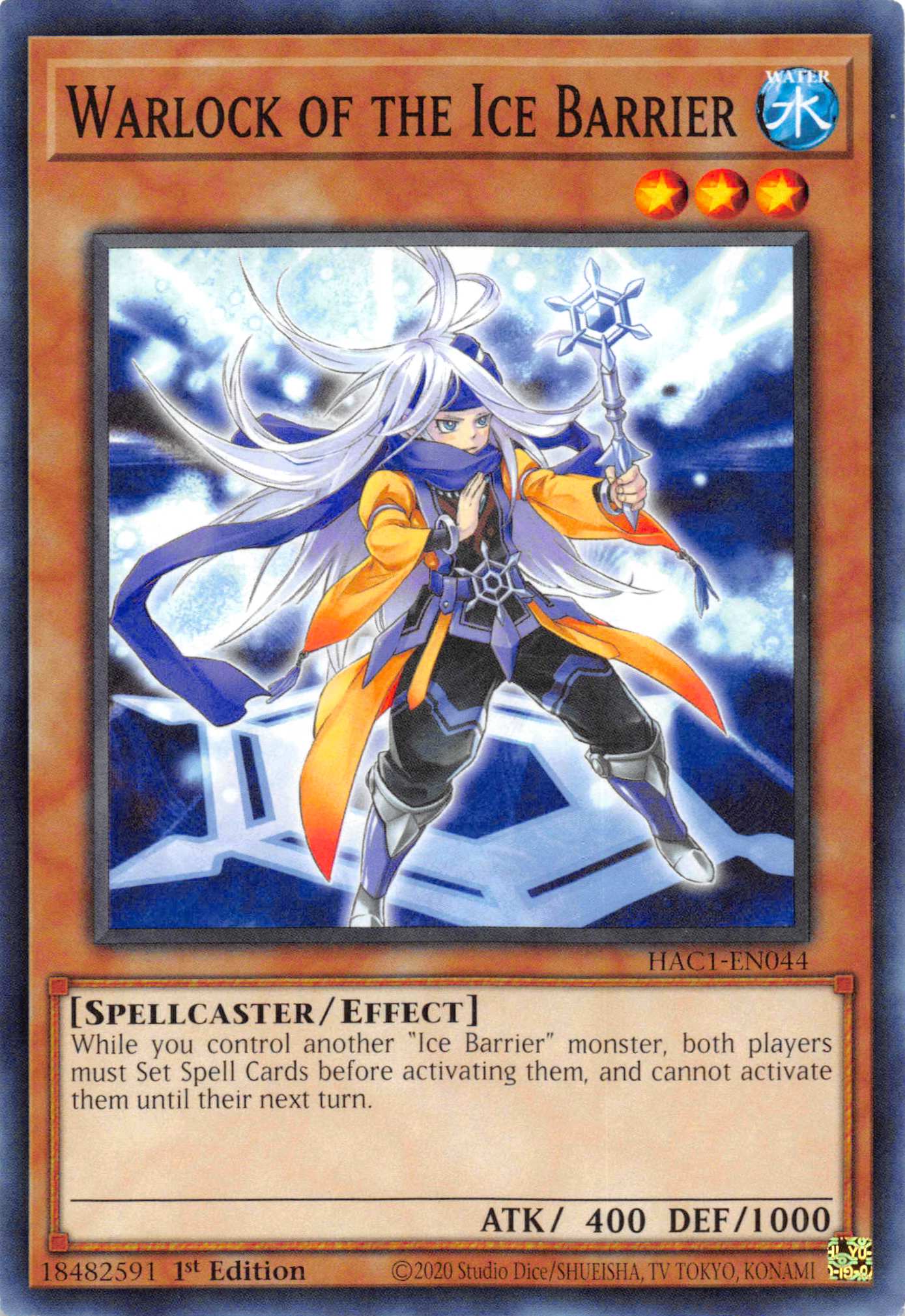 Warlock of the Ice Barrier [HAC1-EN044] Common | Exor Games Dartmouth