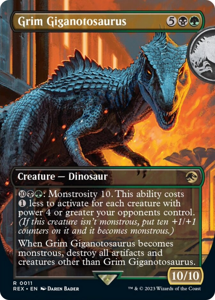 Grim Giganotosaurus (Borderless) [Jurassic World Collection] | Exor Games Dartmouth