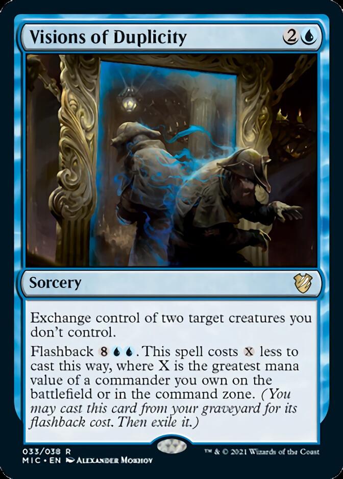 Visions of Duplicity [Innistrad: Midnight Hunt Commander] | Exor Games Dartmouth