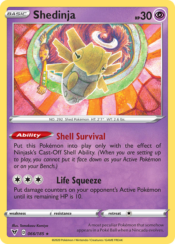 Shedinja (066/185) [Sword & Shield: Vivid Voltage] | Exor Games Dartmouth