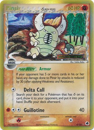 Pinsir (9/101) (Delta Species) (Stamped) [EX: Dragon Frontiers] | Exor Games Dartmouth