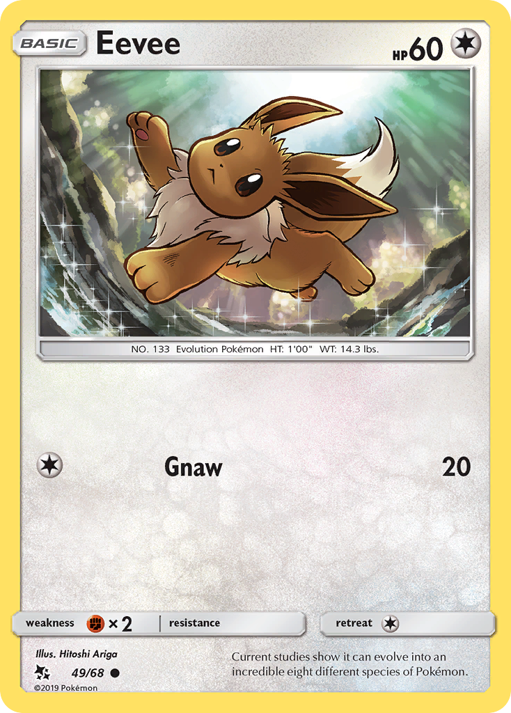 Eevee (49/68) [Sun & Moon: Hidden Fates] | Exor Games Dartmouth