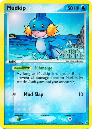 Mudkip (57/100) (Stamped) [EX: Crystal Guardians] | Exor Games Dartmouth