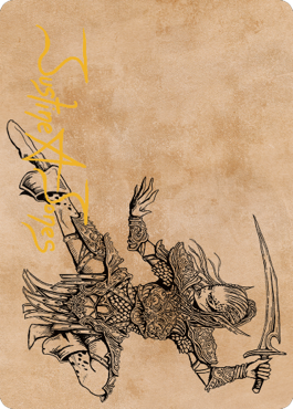 Lae'zel, Vlaakith's Champion Art Card (Gold-Stamped Signature) [Commander Legends: Battle for Baldur's Gate Art Series] | Exor Games Dartmouth