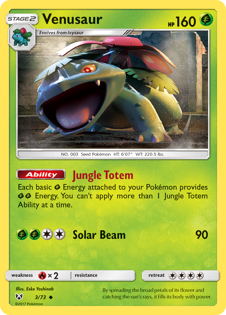 Venusaur (3/73) [Sun & Moon: Shining Legends] | Exor Games Dartmouth