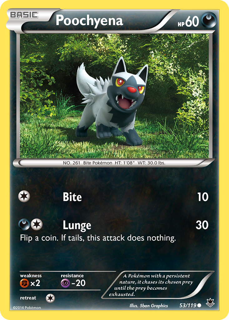 Poochyena (53/119) [XY: Phantom Forces] | Exor Games Dartmouth