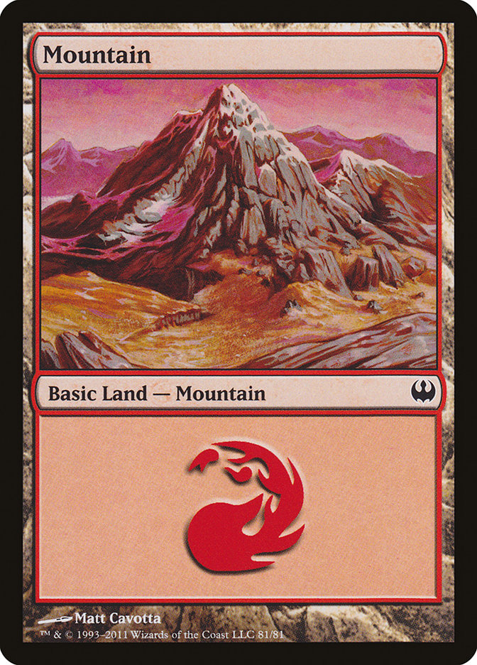 Mountain (81) [Duel Decks: Knights vs. Dragons] | Exor Games Dartmouth