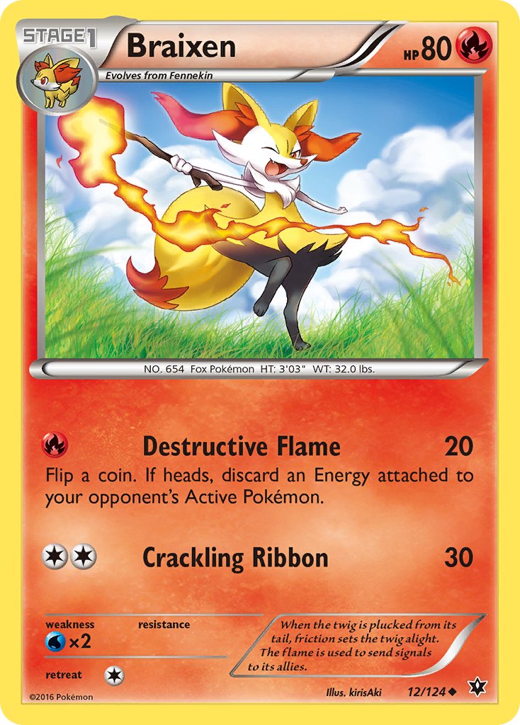 Braixen (12/124) [XY: Fates Collide] | Exor Games Dartmouth