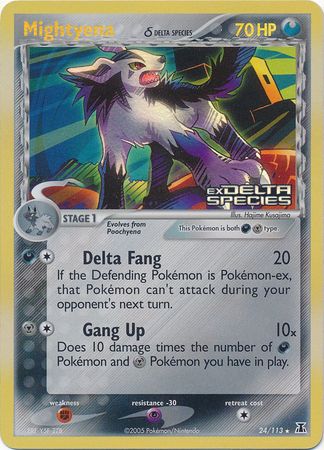 Mightyena (24/113) (Delta Species) (Stamped) [EX: Delta Species] | Exor Games Dartmouth