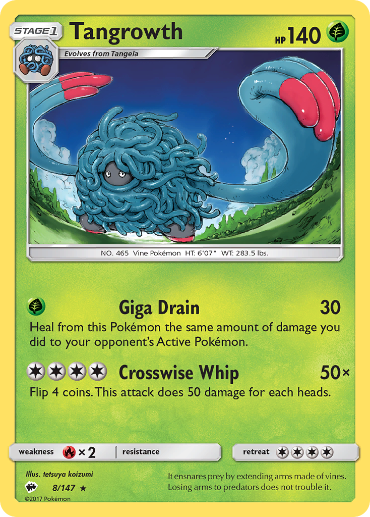 Tangrowth (8/147) [Sun & Moon: Burning Shadows] | Exor Games Dartmouth