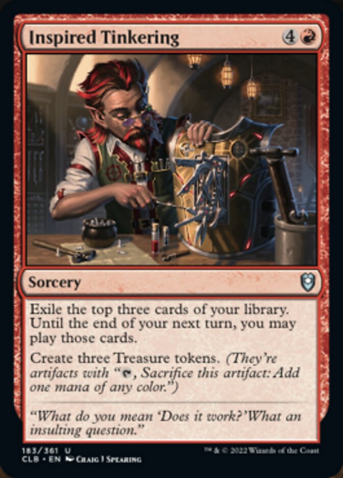 Inspired Tinkering [Commander Legends: Battle for Baldur's Gate] | Exor Games Dartmouth