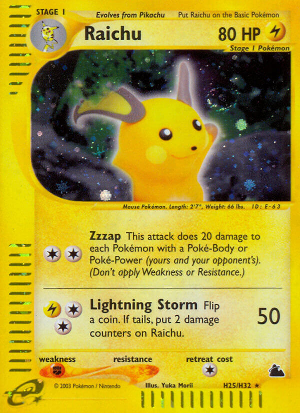 Raichu (H25/H32) [Skyridge] | Exor Games Dartmouth