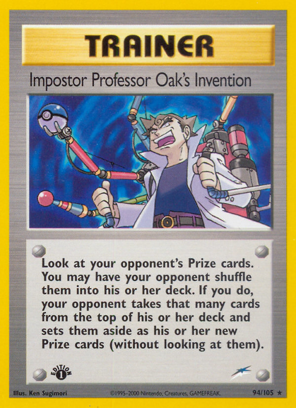 Impostor Professor Oak's Invention (94/105) [Neo Destiny 1st Edition] | Exor Games Dartmouth