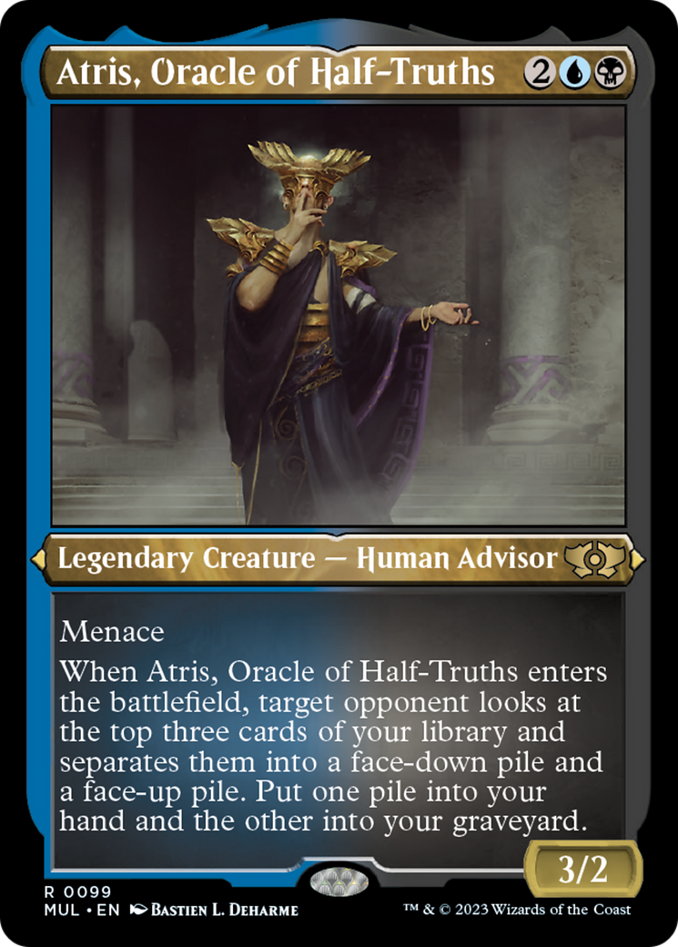 Atris, Oracle of Half-Truths (Foil Etched) [Multiverse Legends] | Exor Games Dartmouth