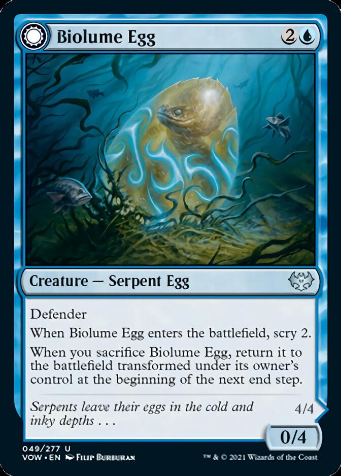 Biolume Egg // Biolume Serpent [Innistrad: Crimson Vow] | Exor Games Dartmouth