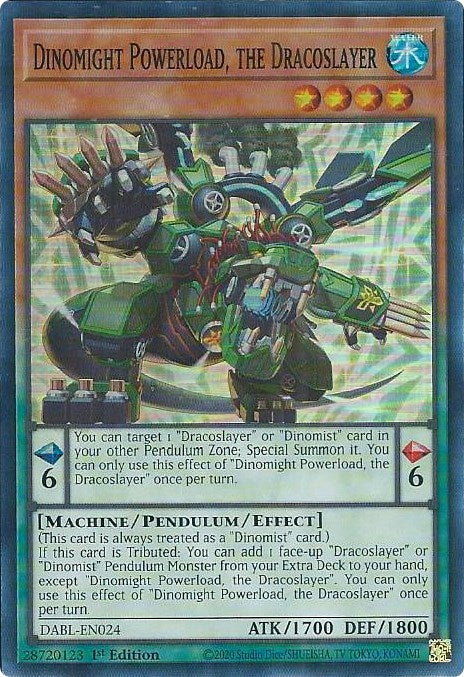 Dinomight Powerload, the Dracoslayer [DABL-EN024] Super Rare | Exor Games Dartmouth