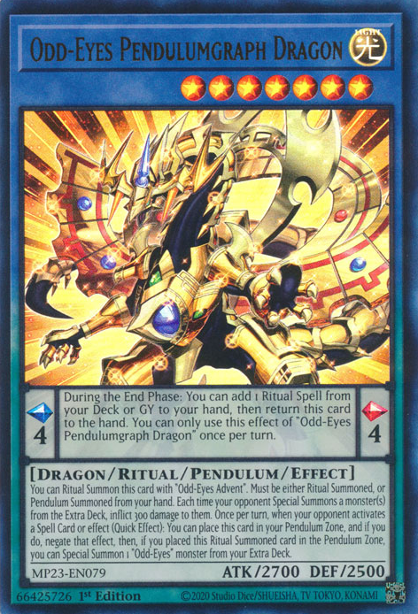 Odd-Eyes Pendulumgraph Dragon [MP23-EN079] Ultra Rare | Exor Games Dartmouth