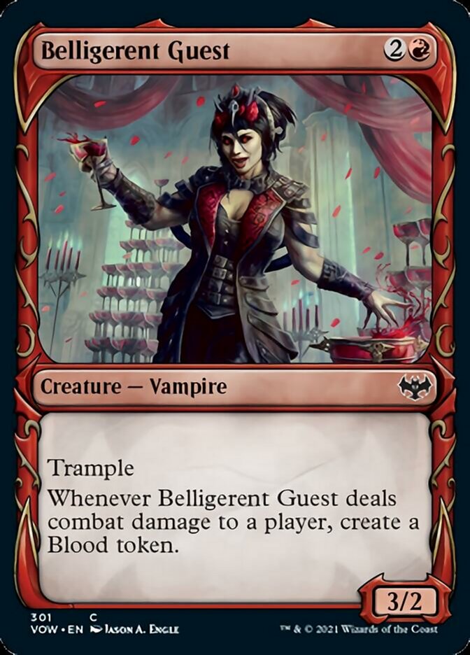 Belligerent Guest (Showcase Fang Frame) [Innistrad: Crimson Vow] | Exor Games Dartmouth