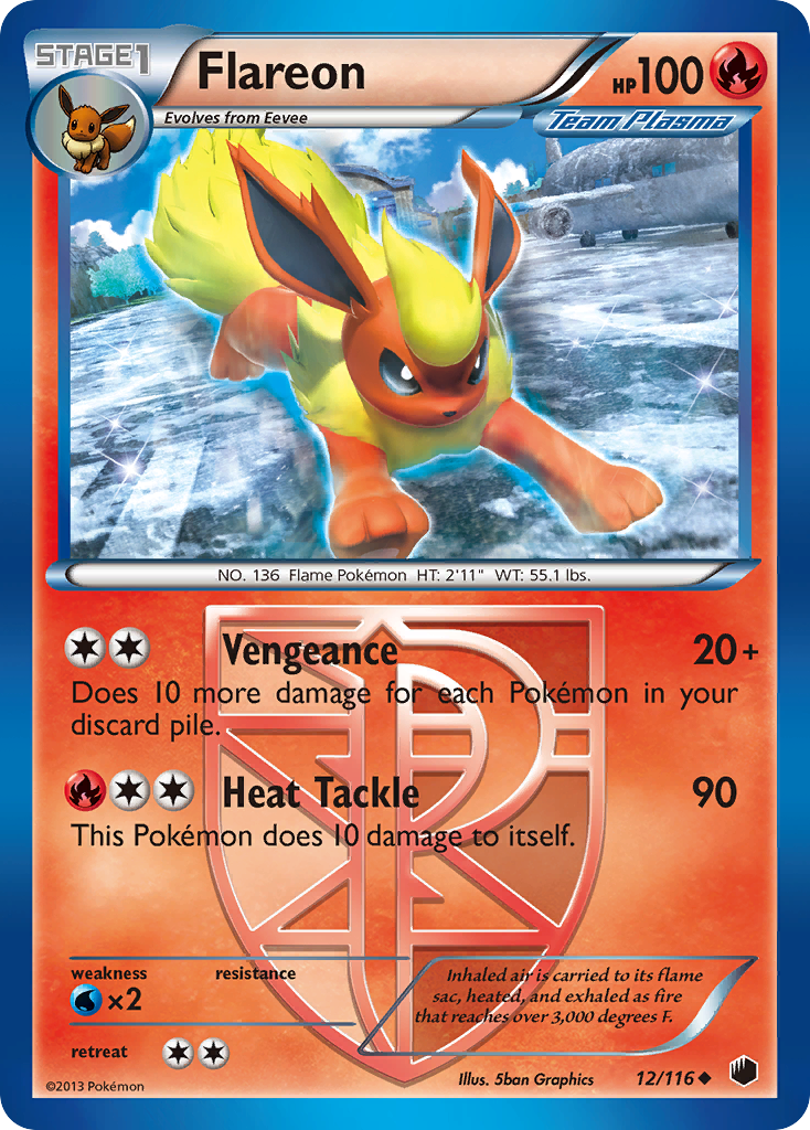 Flareon (12/116) [Black & White: Plasma Freeze] | Exor Games Dartmouth