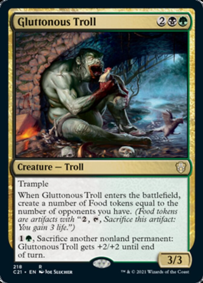 Gluttonous Troll [Commander 2021] | Exor Games Dartmouth