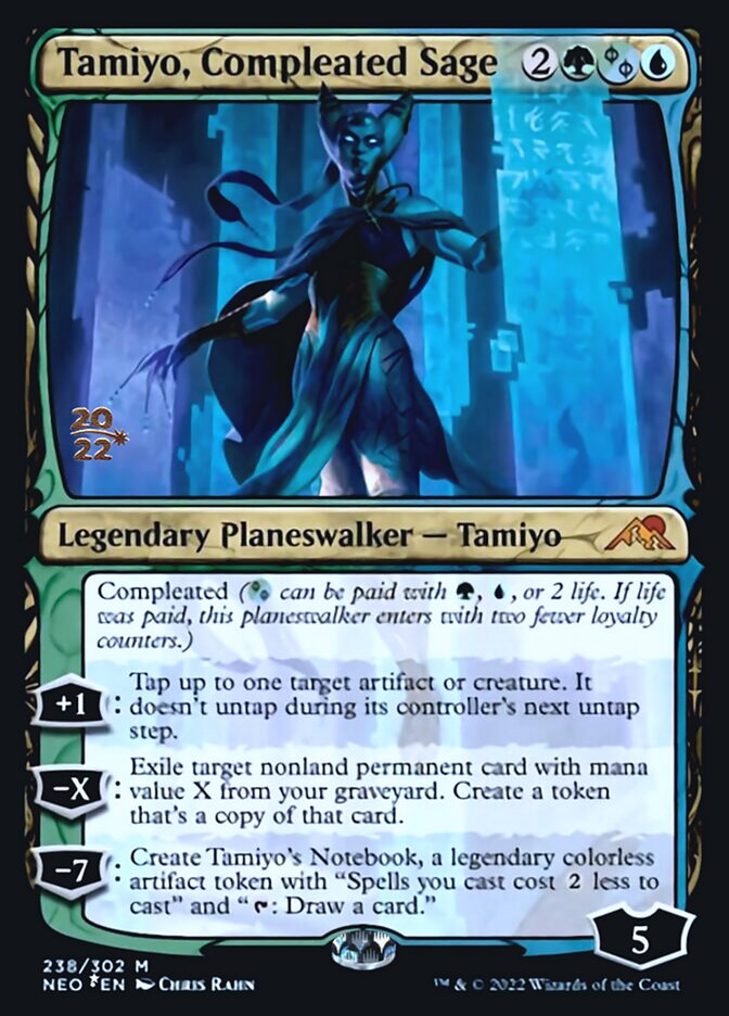 Tamiyo, Compleated Sage [Kamigawa: Neon Dynasty Prerelease Promos] | Exor Games Dartmouth