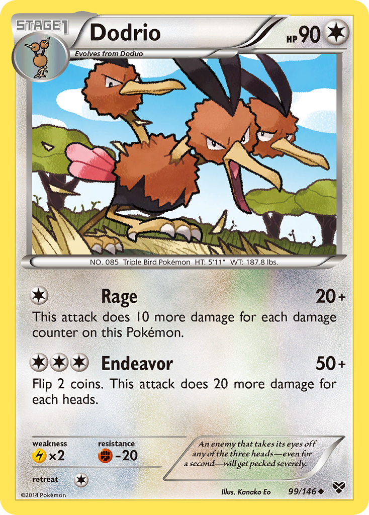 Dodrio (99/146) [XY: Base Set] | Exor Games Dartmouth