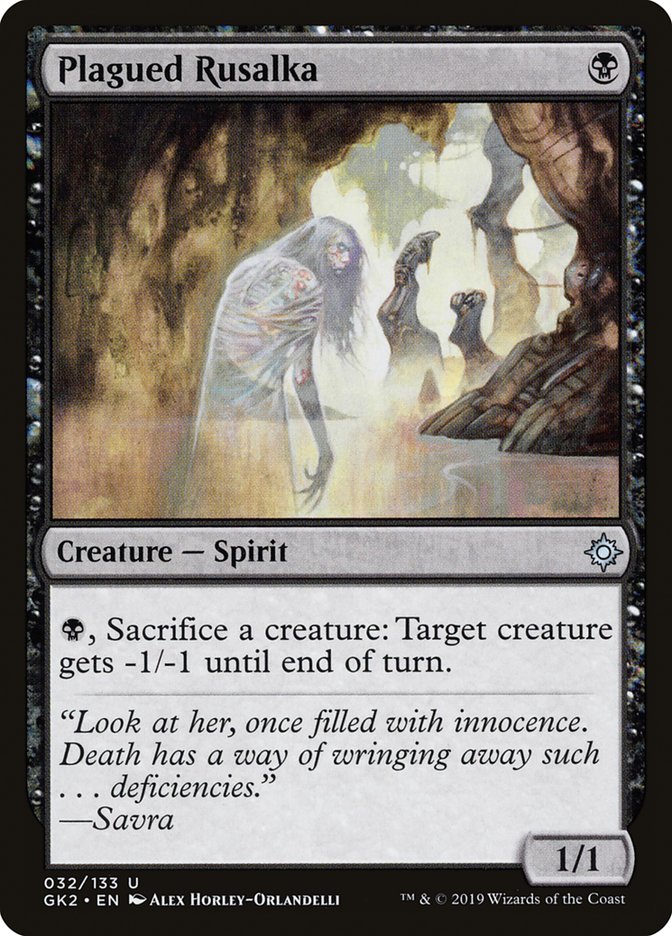 Plagued Rusalka [Ravnica Allegiance Guild Kit] | Exor Games Dartmouth