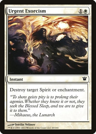 Urgent Exorcism [Innistrad] | Exor Games Dartmouth