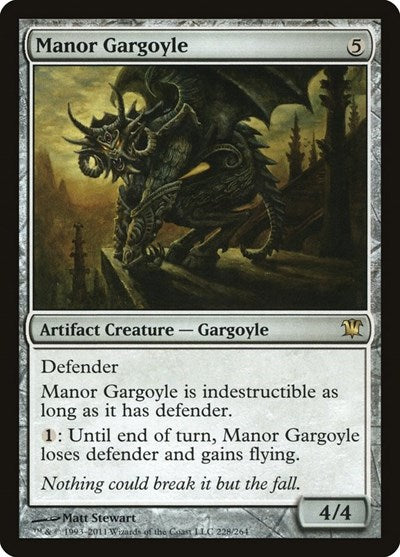 Manor Gargoyle [Innistrad] | Exor Games Dartmouth