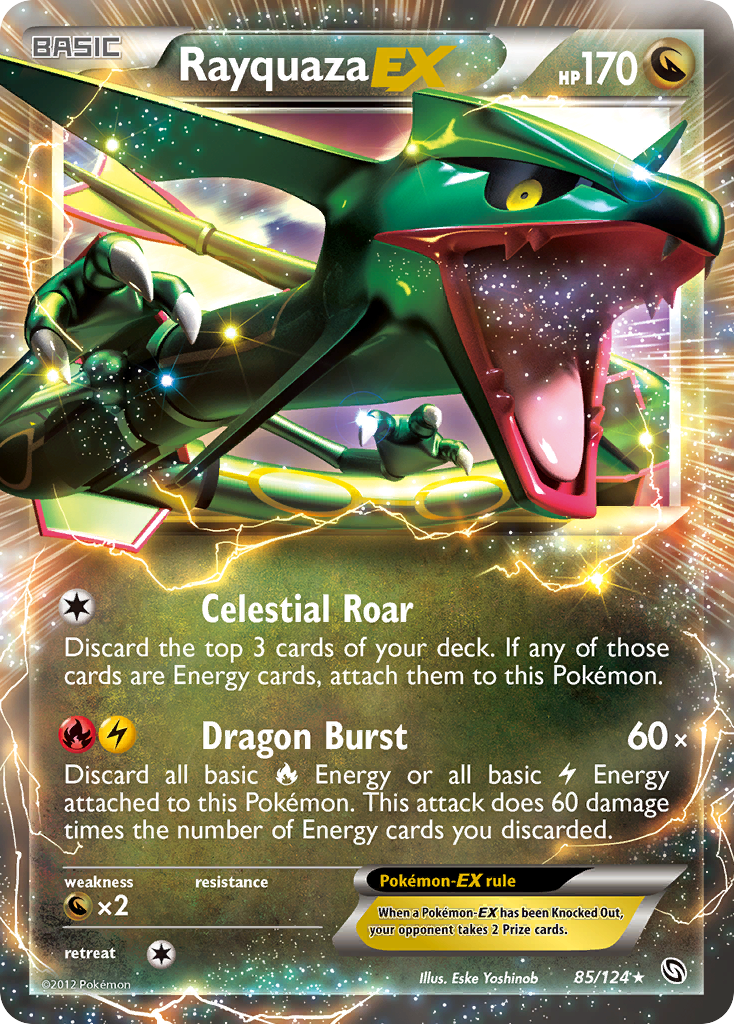 Rayquaza EX (85/124) [Black & White: Dragons Exalted] | Exor Games Dartmouth