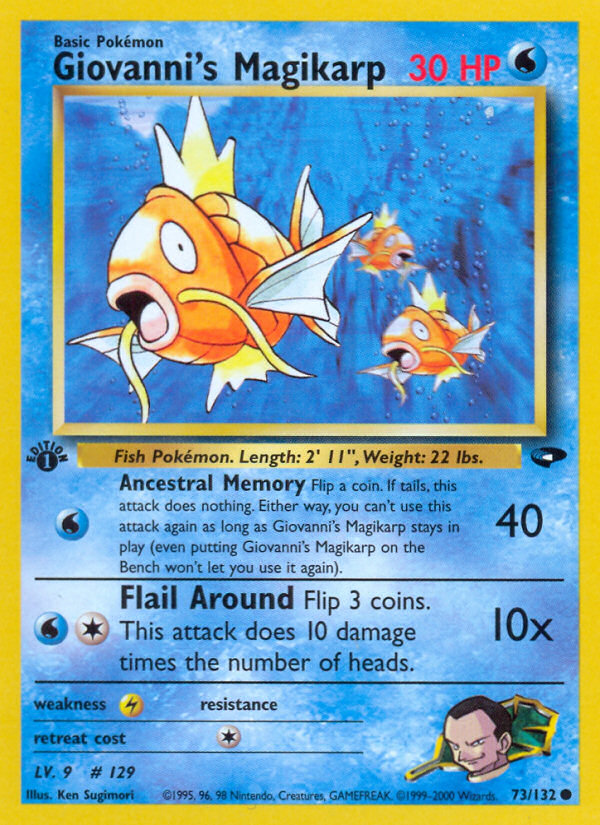 Giovanni's Magikarp (73/132) [Gym Challenge 1st Edition] | Exor Games Dartmouth