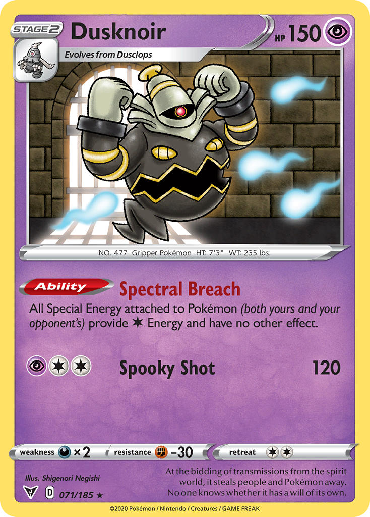 Dusknoir (071/185) [Sword & Shield: Vivid Voltage] | Exor Games Dartmouth