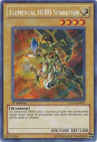 Elemental HERO Sparkman (Alternate Art) [LCGX-EN007] Secret Rare | Exor Games Dartmouth