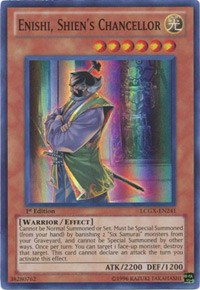 Enishi, Shien's Chancellor [LCGX-EN241] Super Rare | Exor Games Dartmouth