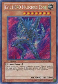 Evil HERO Malicious Edge [LCGX-EN029] Secret Rare | Exor Games Dartmouth