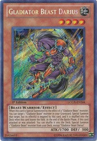 Gladiator Beast Darius [LCGX-EN244] Secret Rare | Exor Games Dartmouth