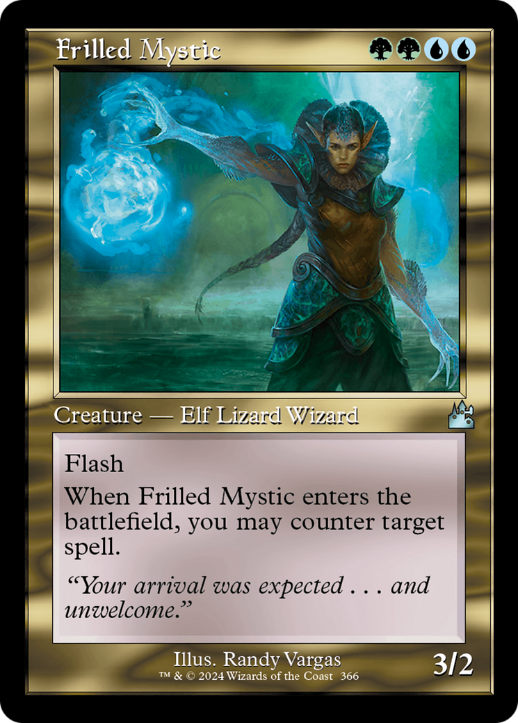 Frilled Mystic (Retro Frame) [Ravnica Remastered] | Exor Games Dartmouth