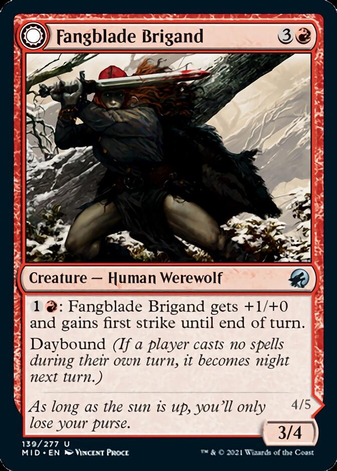 Fangblade Brigand // Fangblade Eviscerator [Innistrad: Midnight Hunt] | Exor Games Dartmouth