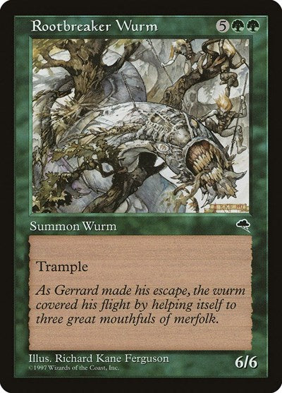 Rootbreaker Wurm [Tempest] | Exor Games Dartmouth