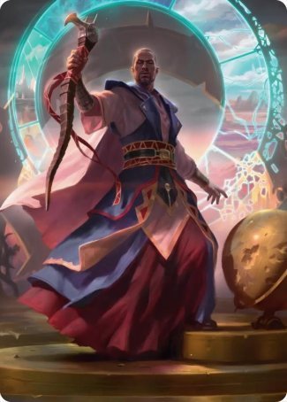 Teferi, Who Slows the Sunset Art Card [Innistrad: Midnight Hunt Art Series] | Exor Games Dartmouth